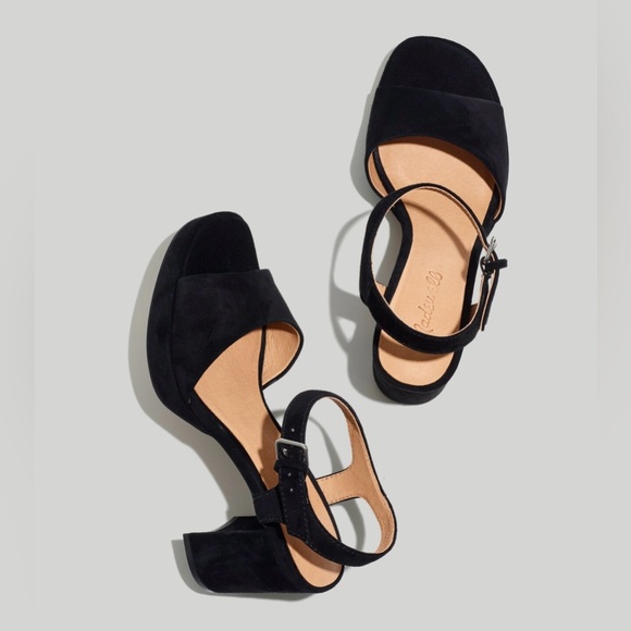 Madewell Shoes - SOLD Madewell Nadia Heeled Suede Platform Sandals